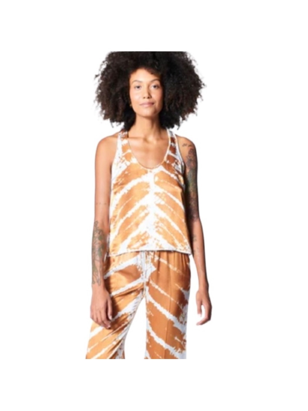 Young Fabulous & Broke NWT tie dye silky lightweight bohemian tank top large